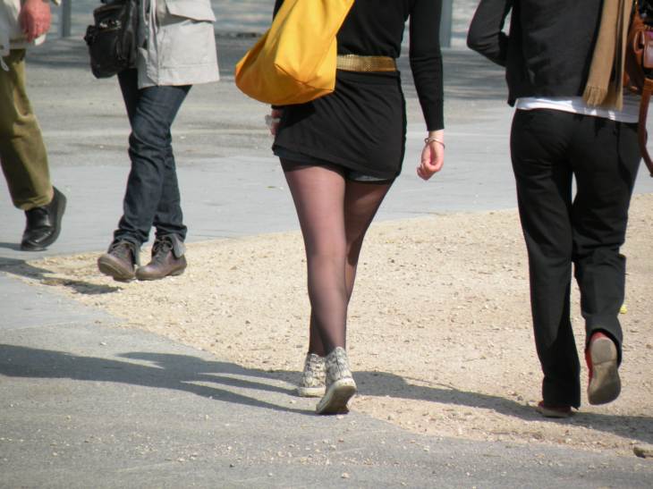  jambes en bas nylon